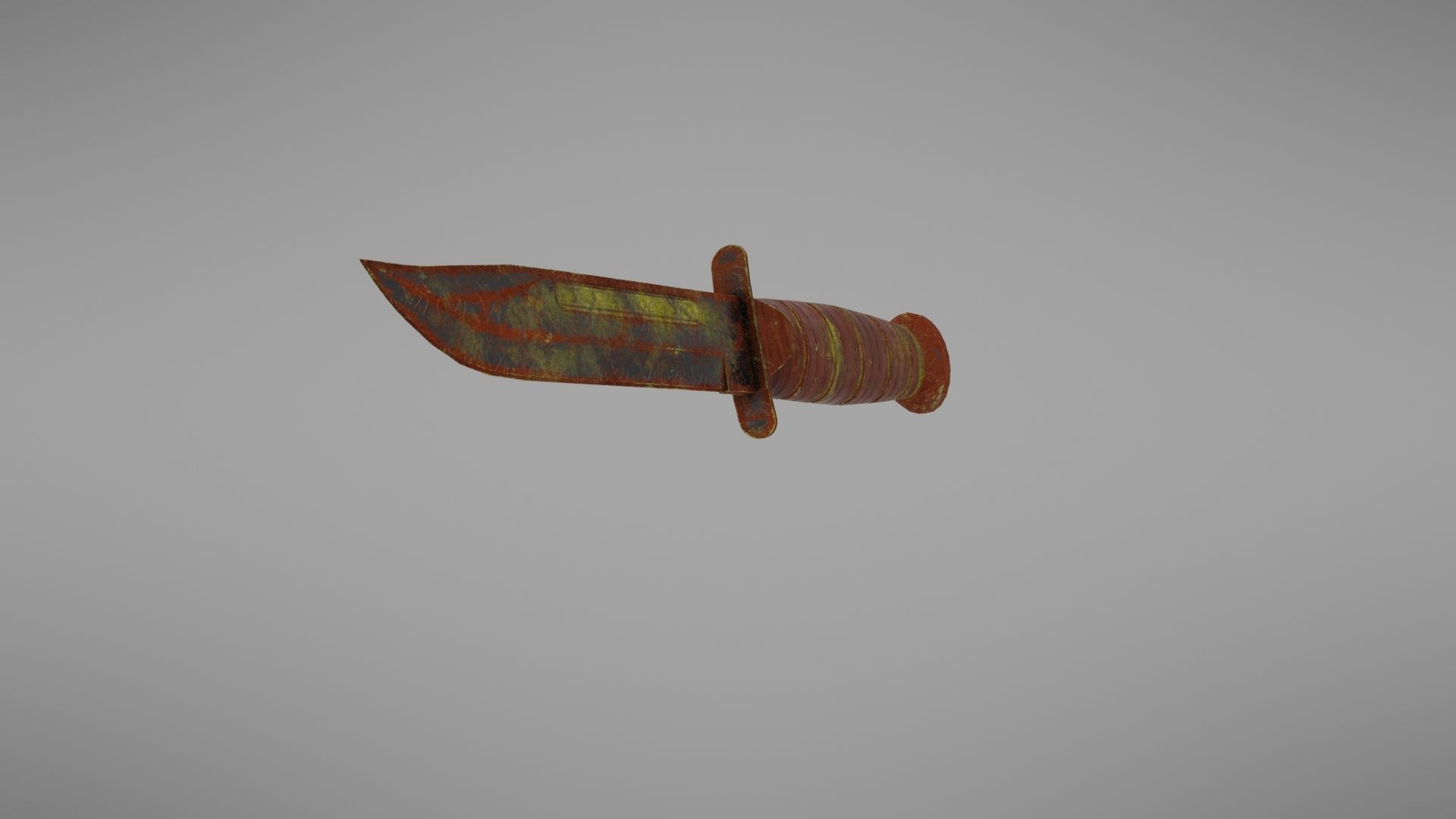 Knife Ka-Bar Low-poly 3D model_10