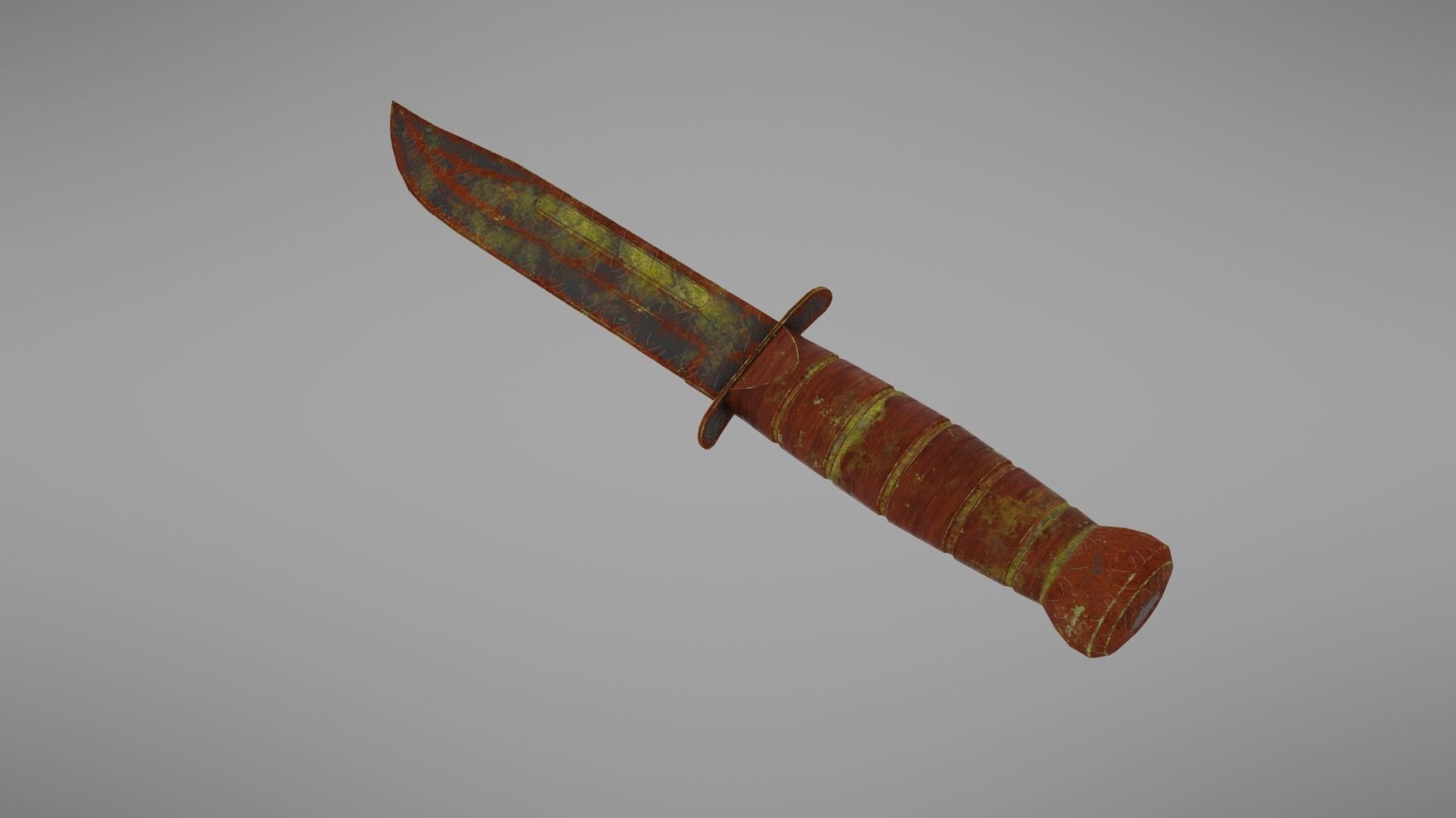 Knife Ka-Bar Low-poly 3D model_21