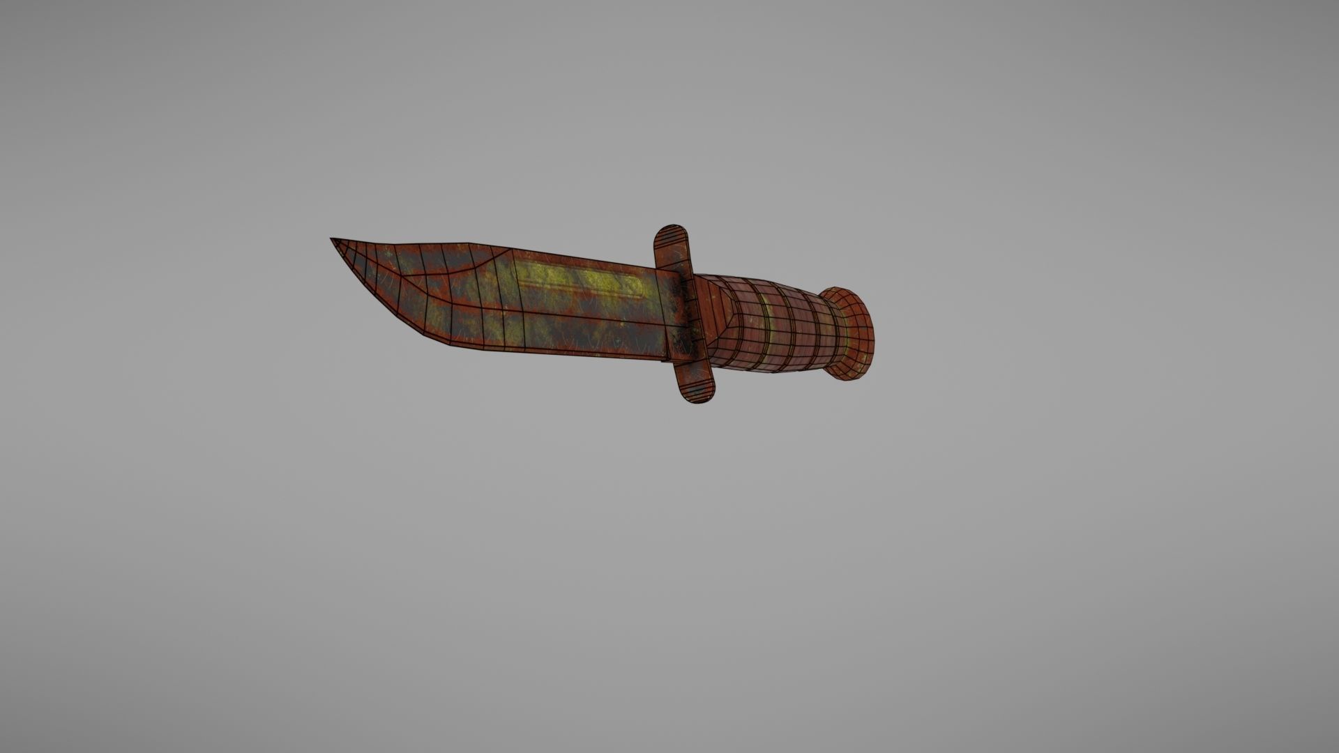 Knife Ka-Bar Low-poly 3D model_30