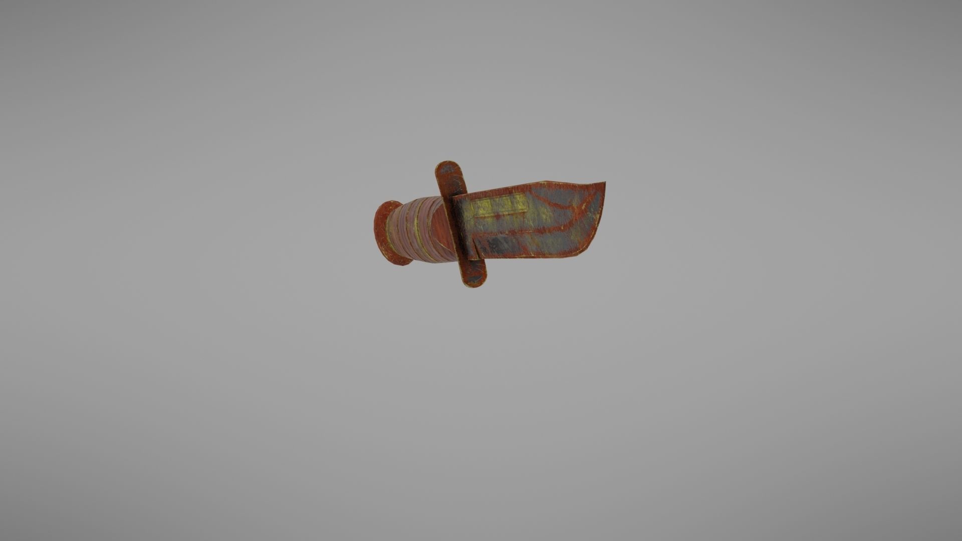 Knife Ka-Bar Low-poly 3D model_12