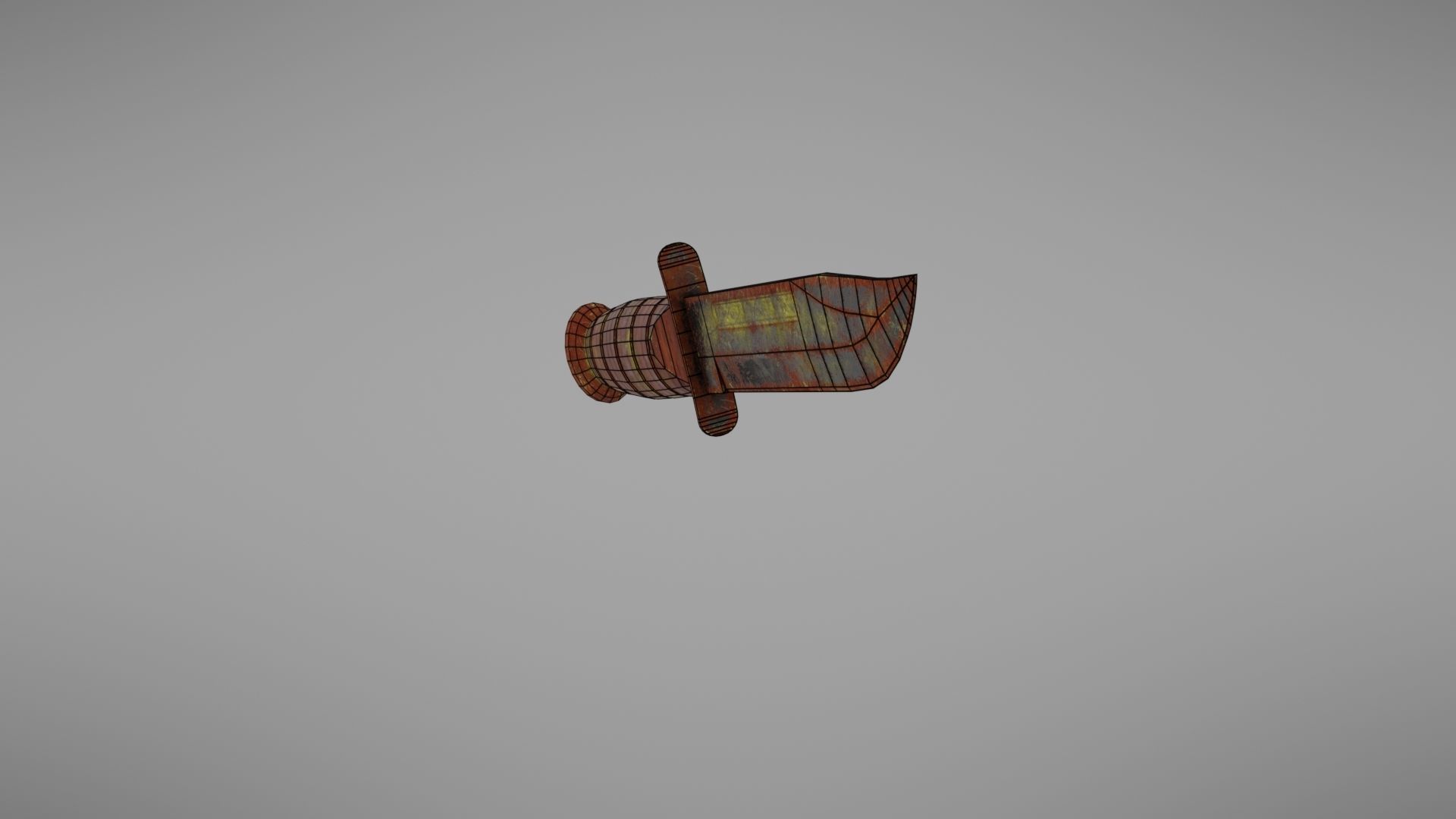 Knife Ka-Bar Low-poly 3D model_32