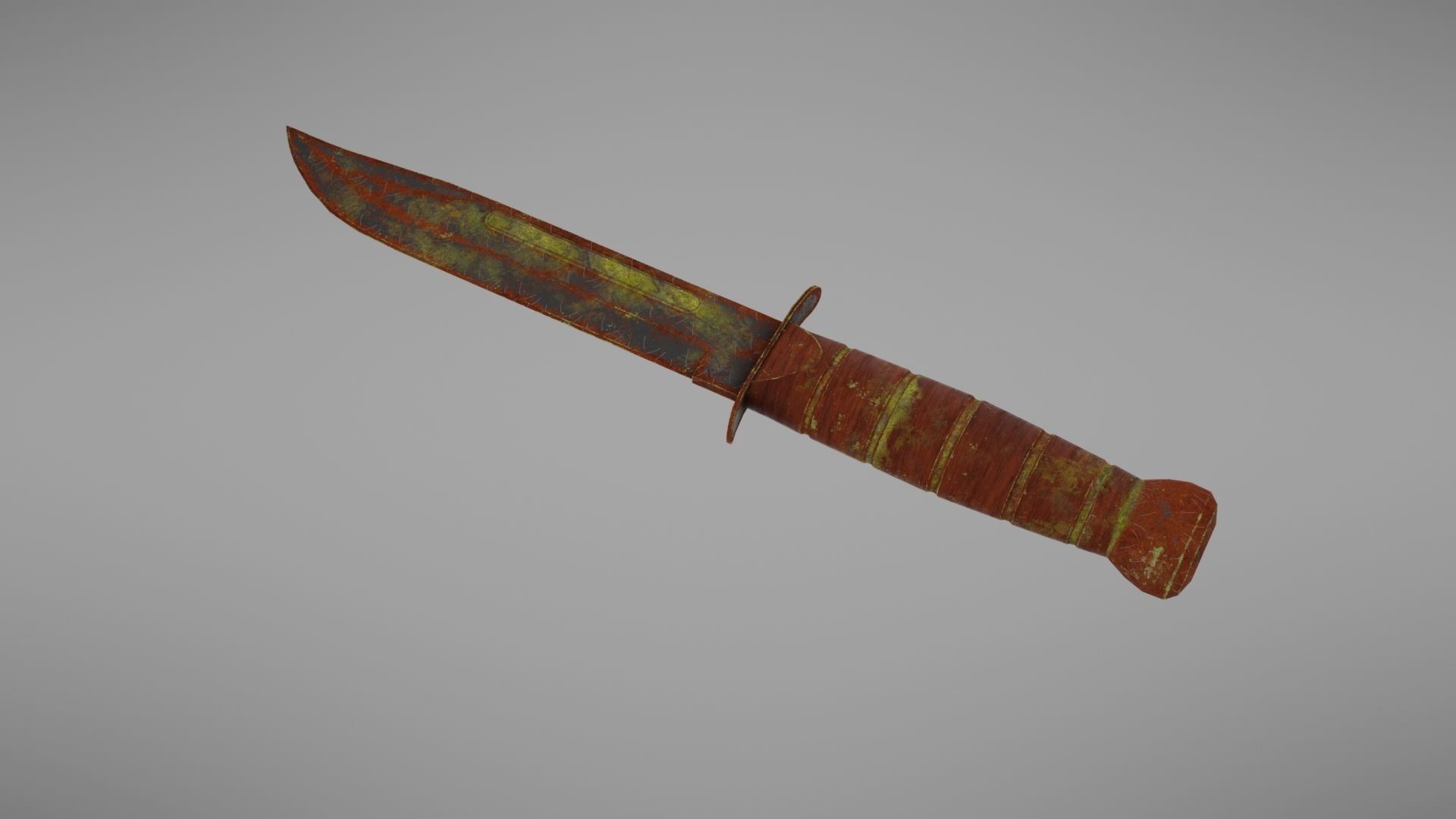 Knife Ka-Bar Low-poly 3D model_23