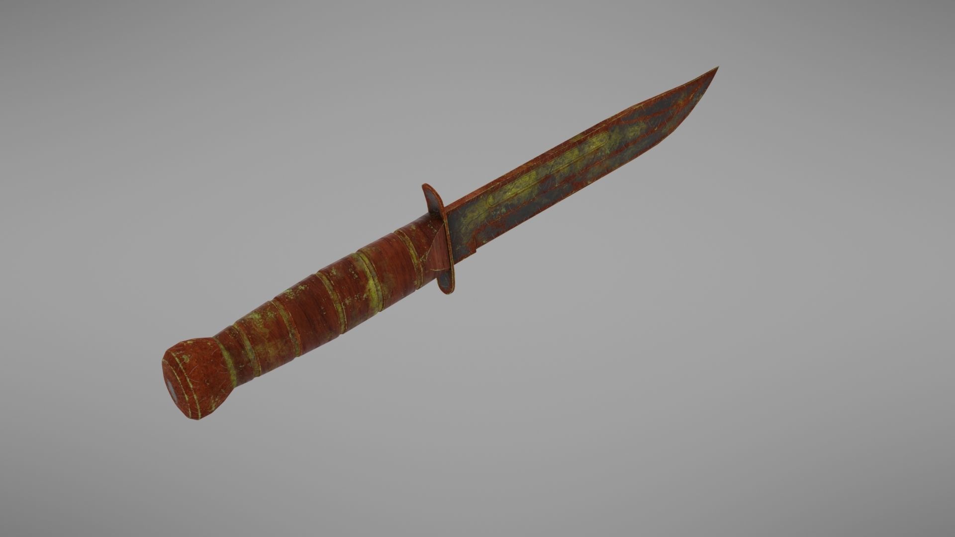 Knife Ka-Bar Low-poly 3D model_16