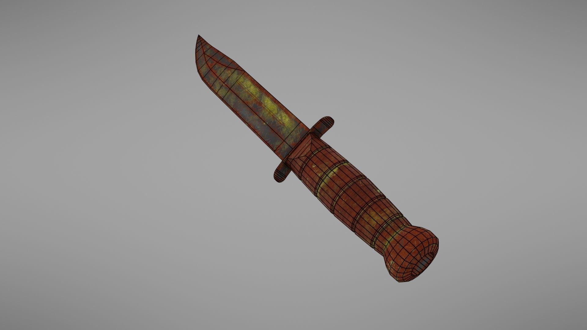 Knife Ka-Bar Low-poly 3D model_40