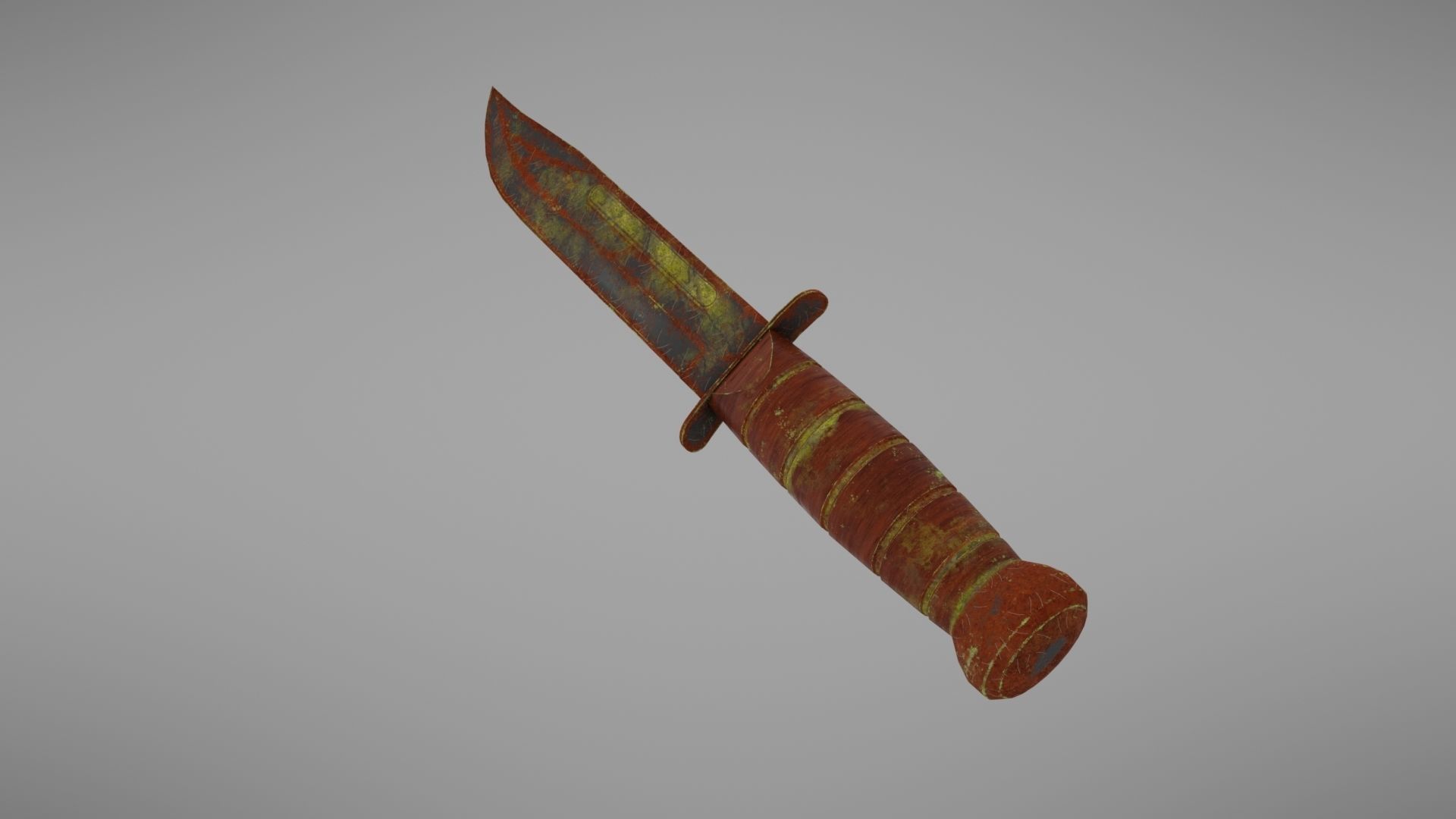 Knife Ka-Bar Low-poly 3D model_20