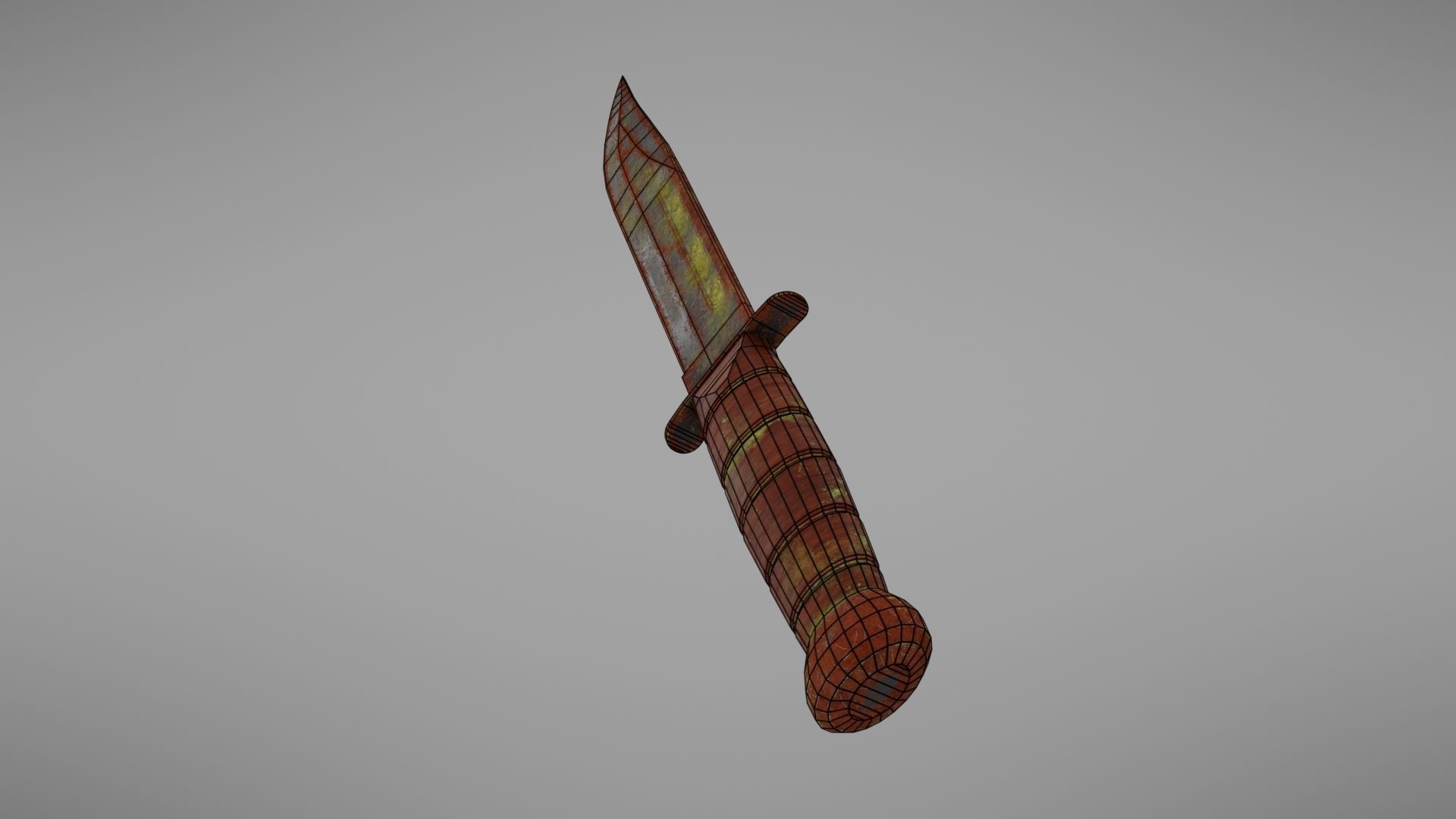 Knife Ka-Bar Low-poly 3D model_39