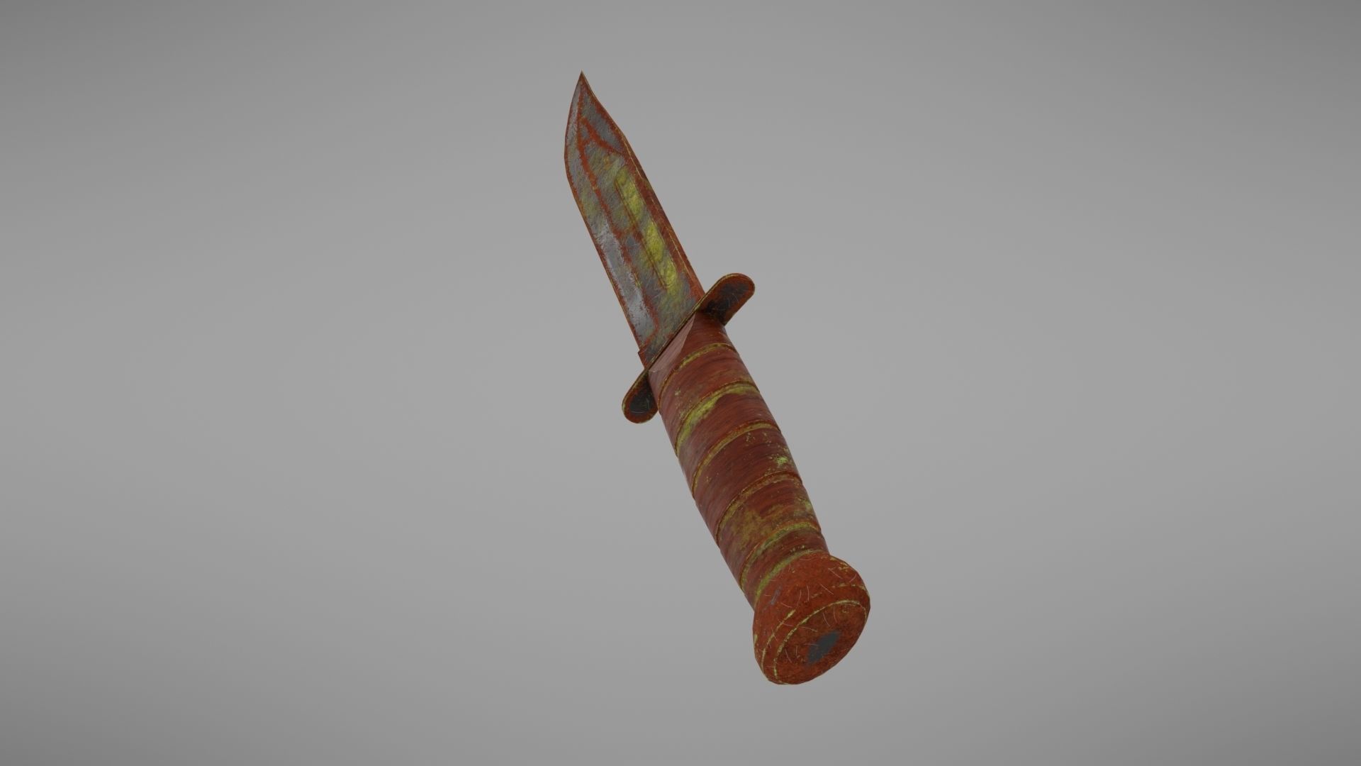 Knife Ka-Bar Low-poly 3D model_19
