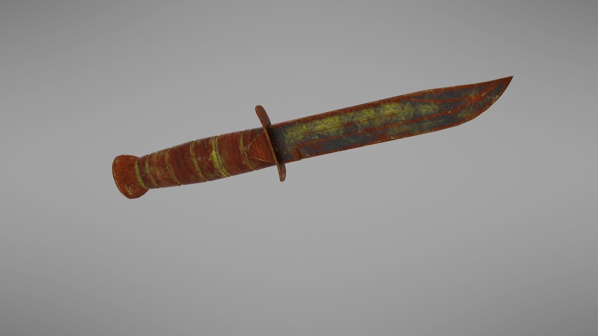 Knife Ka-Bar Low-poly 3D model_14