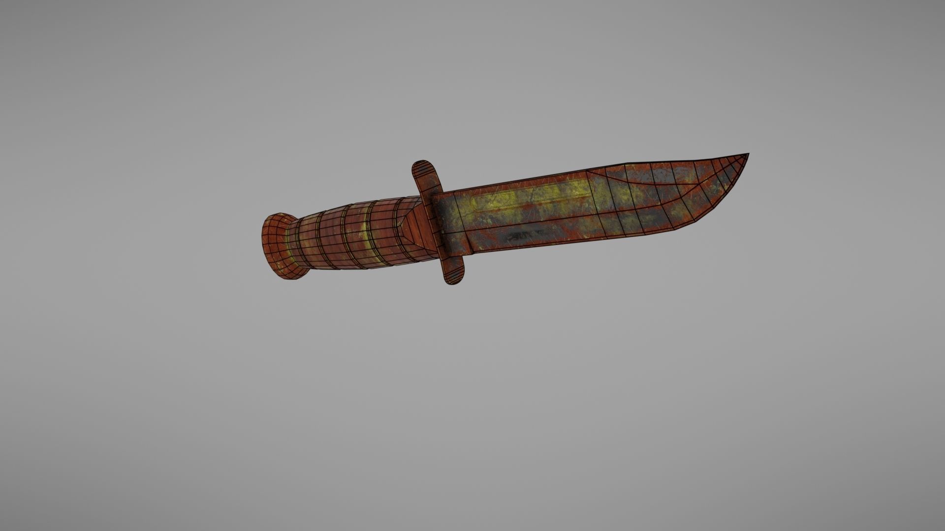 Knife Ka-Bar Low-poly 3D model_33
