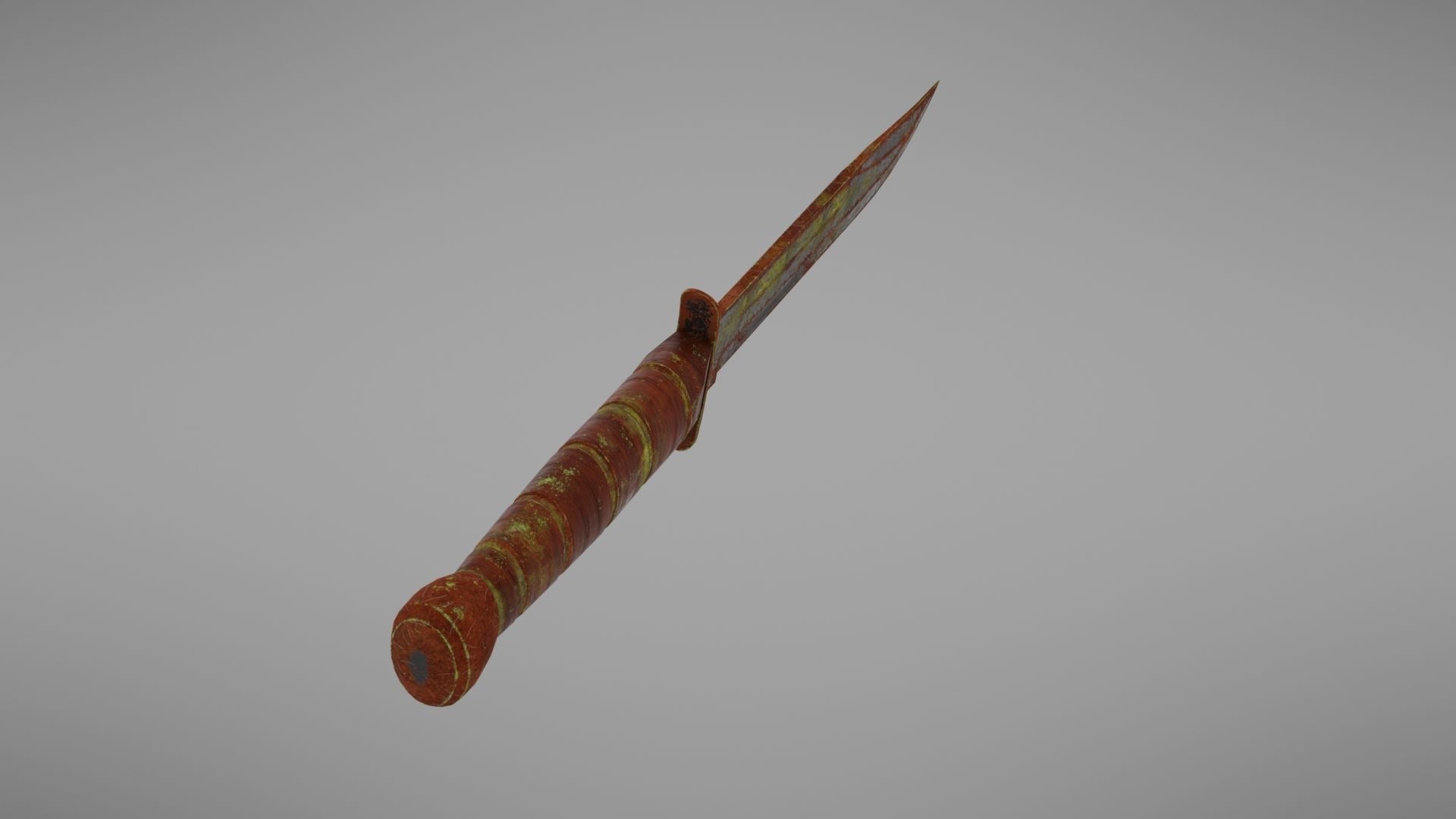 Knife Ka-Bar Low-poly 3D model_17