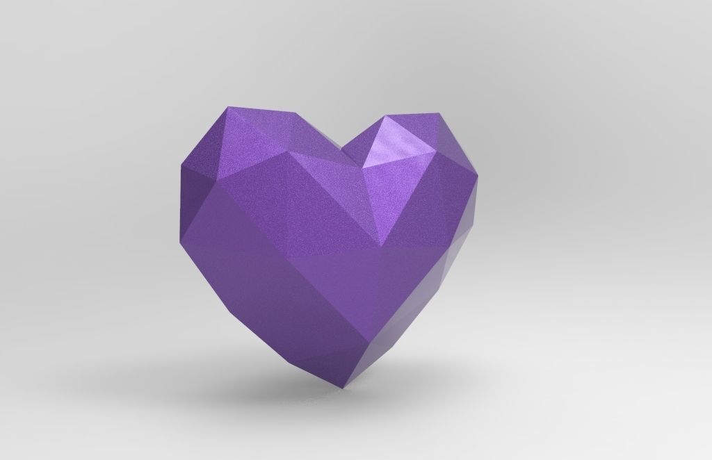 heart pepakura lowpoly for 3d printing 3D print model_15