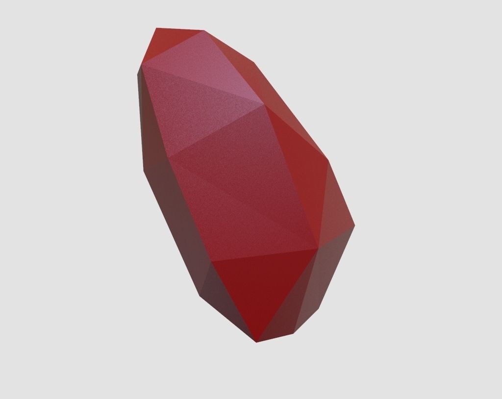 heart pepakura lowpoly for 3d printing 3D print model_4