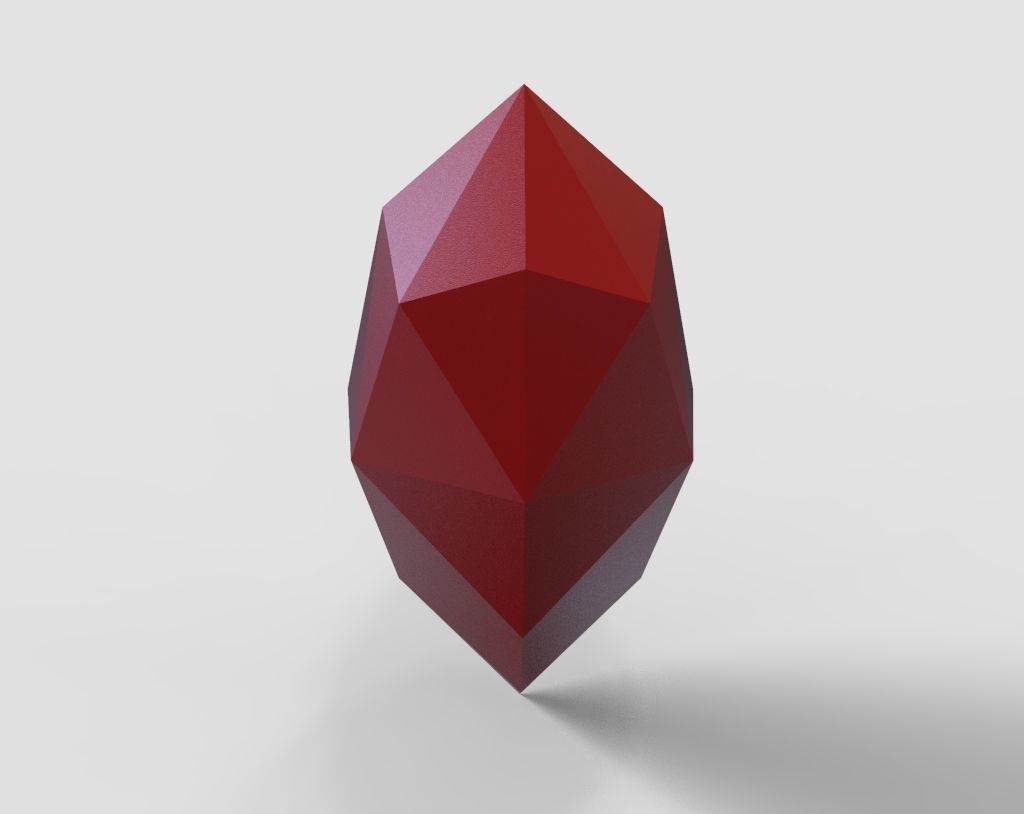 heart pepakura lowpoly for 3d printing 3D print model_5