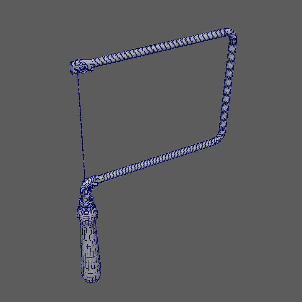 Carpenter saw 3D model_4