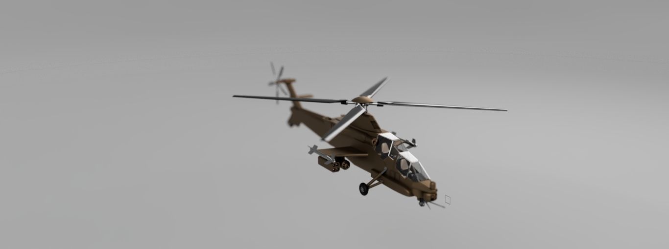 Rooivalk attach Helicopter 3D print model_1