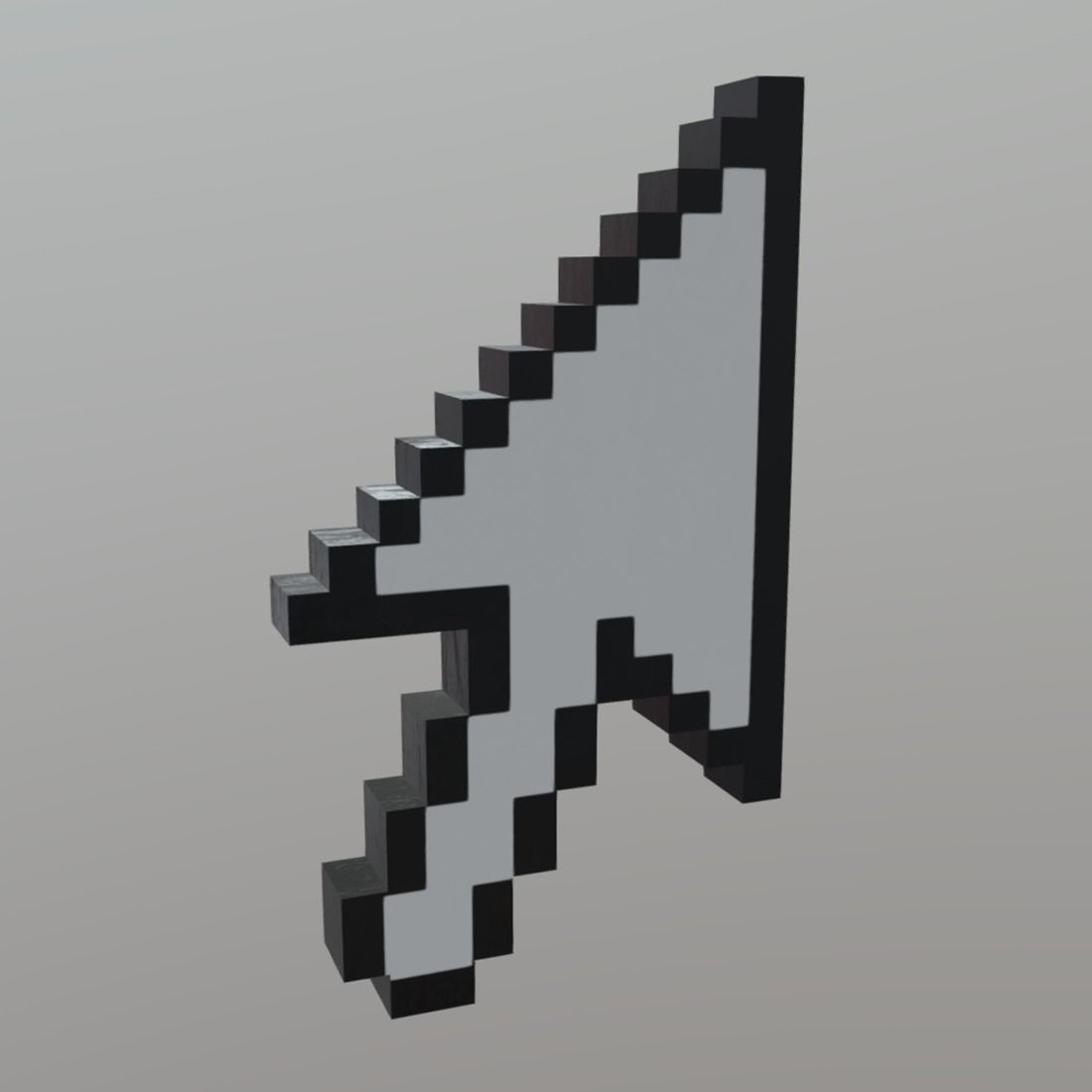 Cursor Arrow Low-poly 3D model_4
