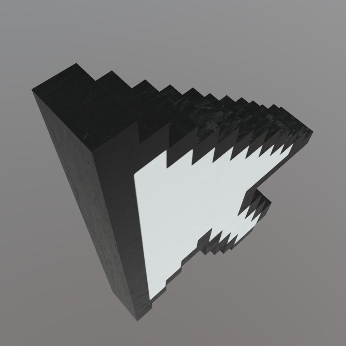 Cursor Arrow Low-poly 3D model_6