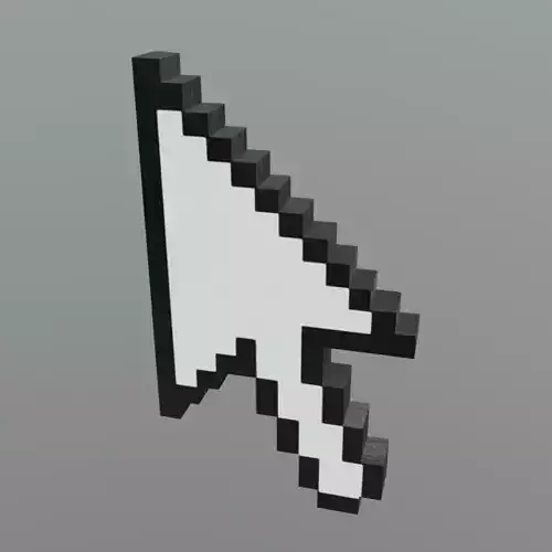 Cursor Arrow Low-poly 3D model