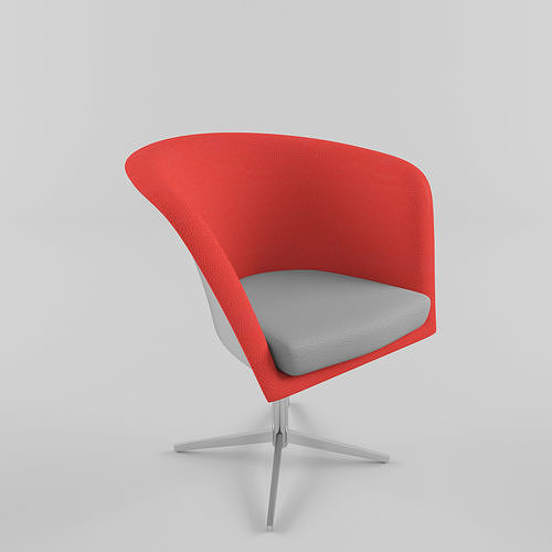 Modern Red Office Chair 3d 3D model