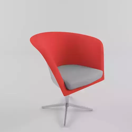 Modern Red Office Chair 3d