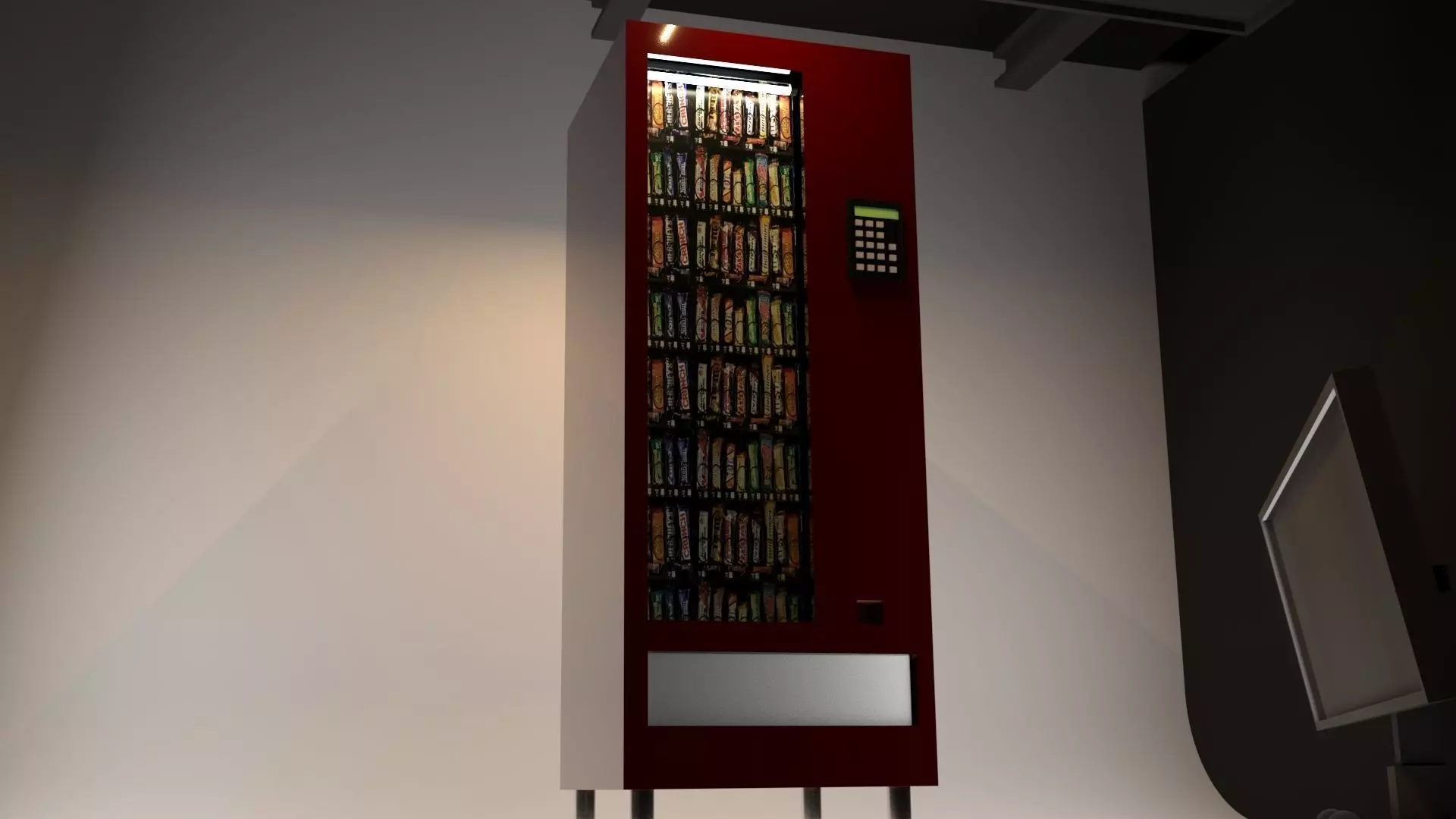 CHOCOLATE SNACK  VENDING MACHINE  3D model_0