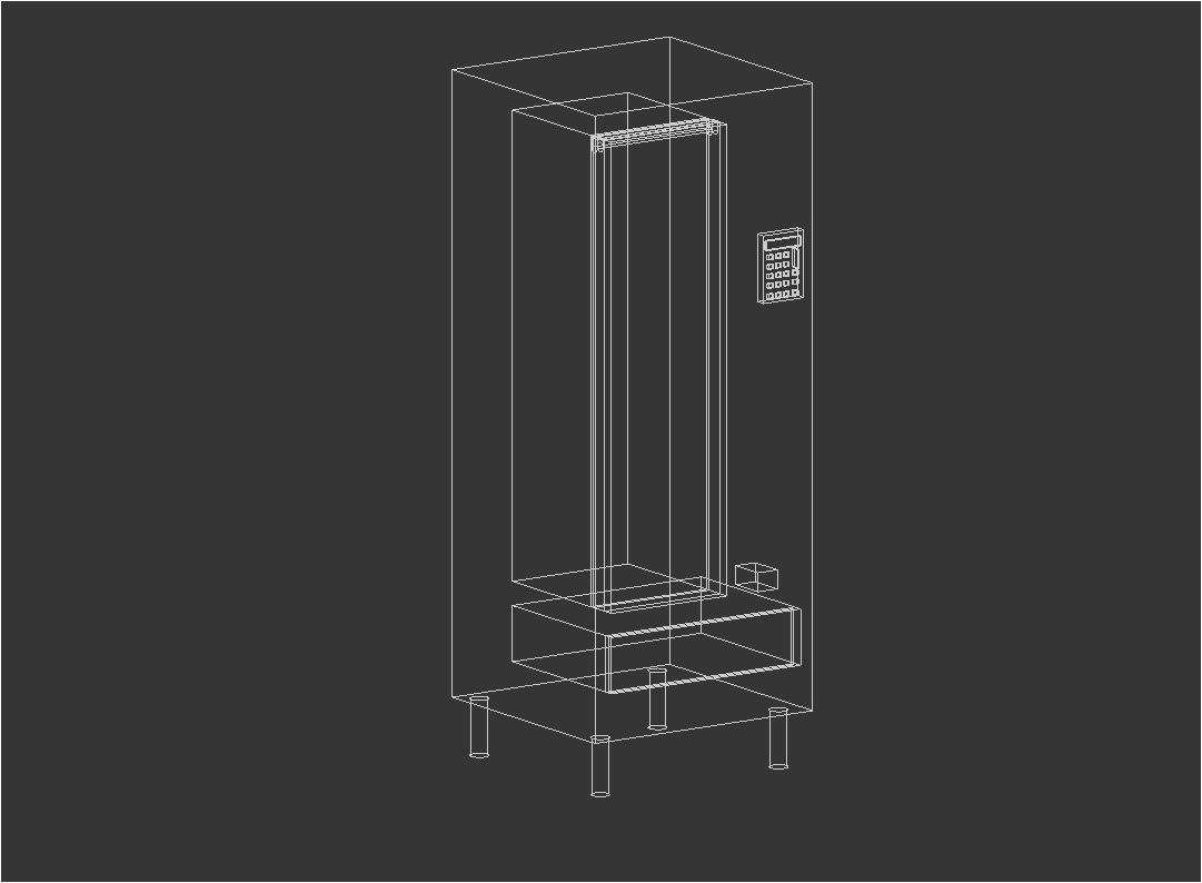 CHOCOLATE SNACK  VENDING MACHINE  3D model_5