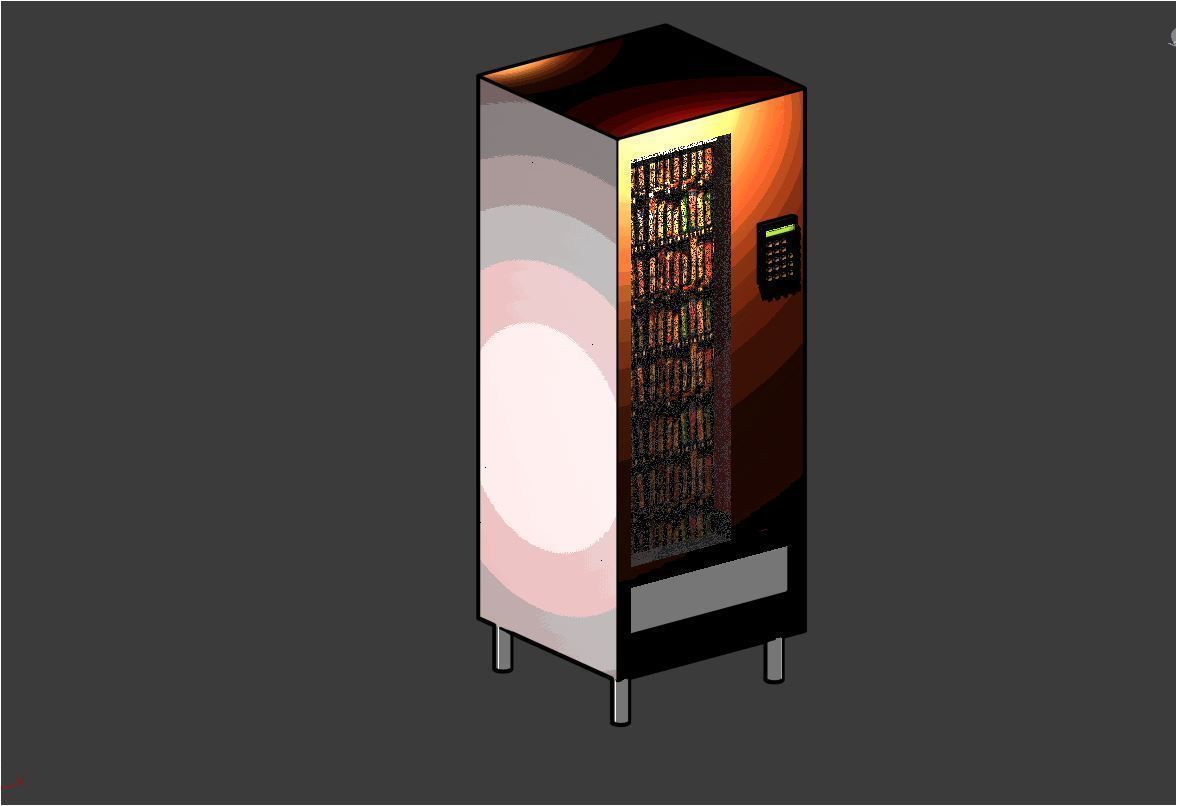 CHOCOLATE SNACK  VENDING MACHINE  3D model_2