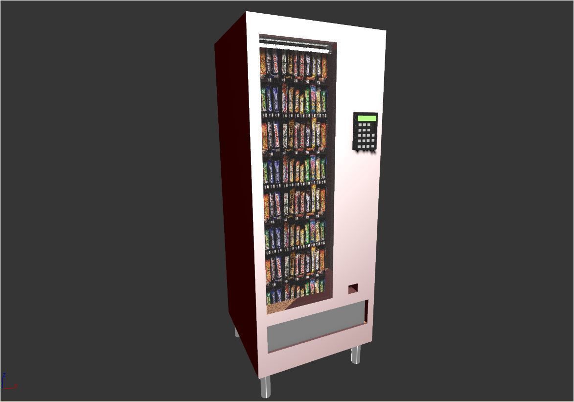 CHOCOLATE SNACK  VENDING MACHINE  3D model_1