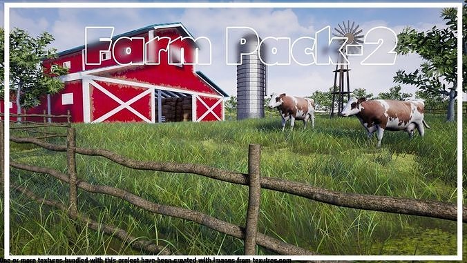 Farm Pack-2 Low-poly 3D model