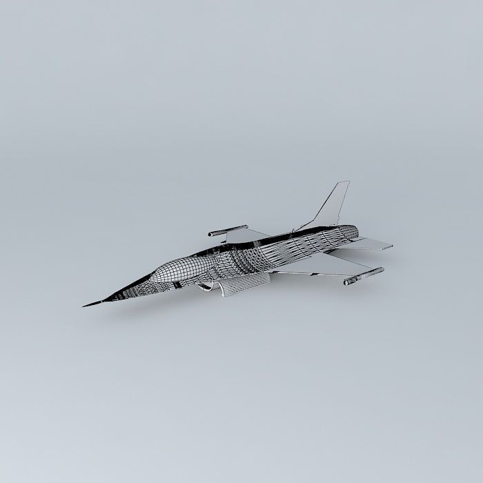 aeroplane fighter jet Free 3D model_3