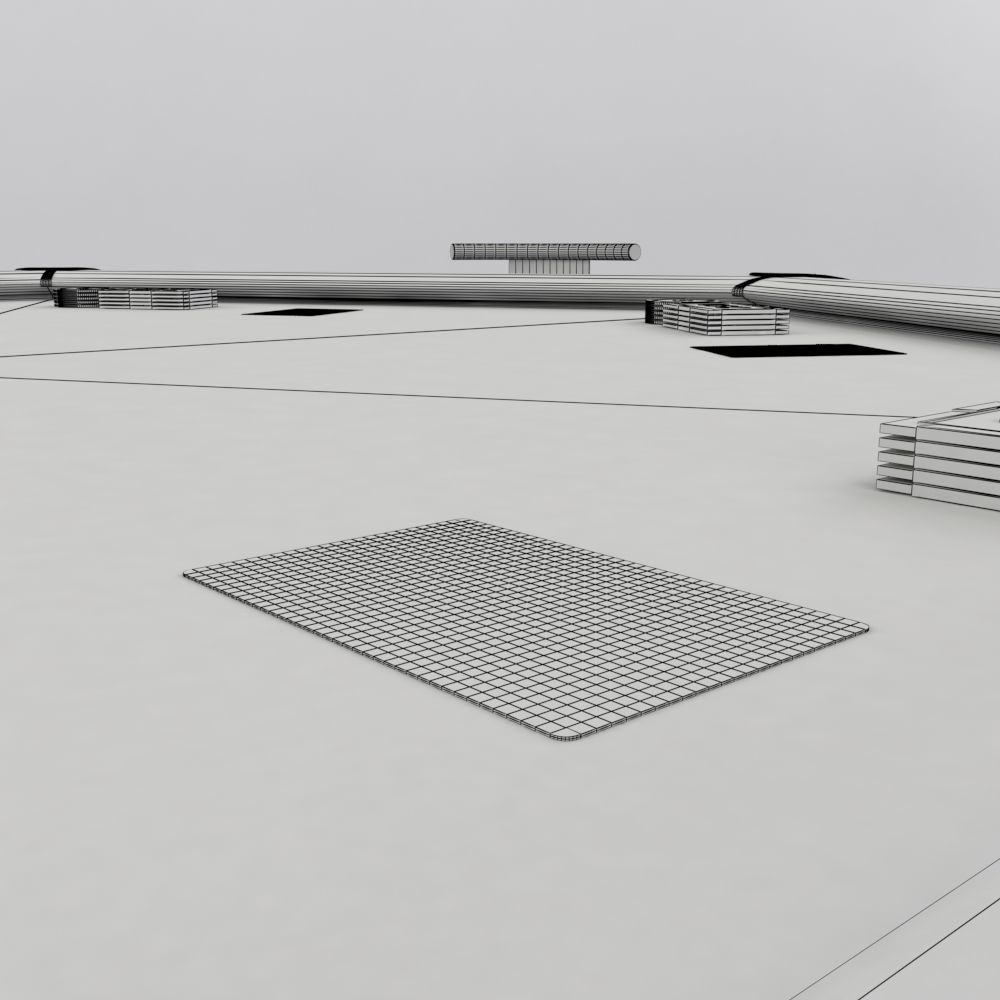 Hexagon Poker Table with 6 Chairs 3D model_6