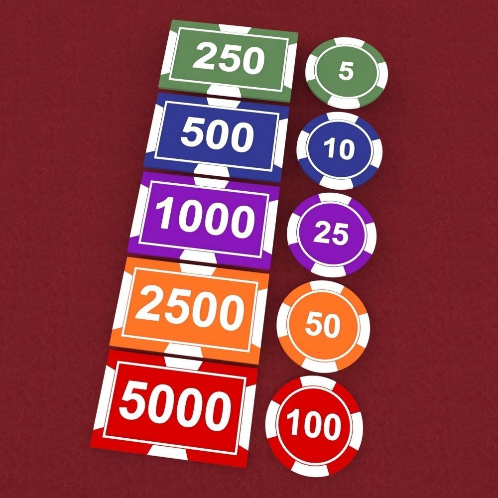 Hexagon Poker Table with 6 Chairs 3D model_13