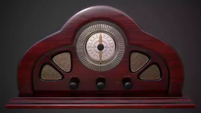 Antique Radio - Low Poly