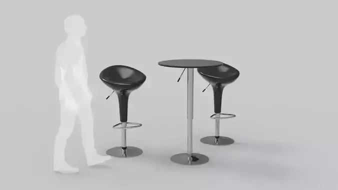 Modern Bar Stool and Table