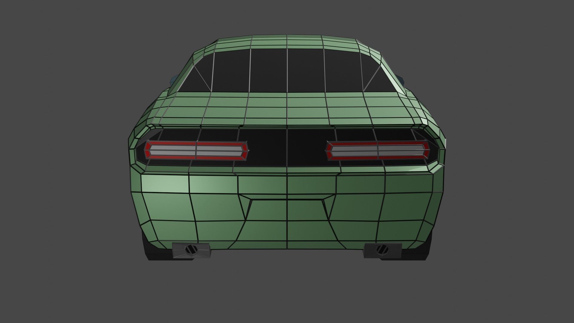 Dodge Challenger SRT Hellcat 2015 Free low-poly 3D model_5