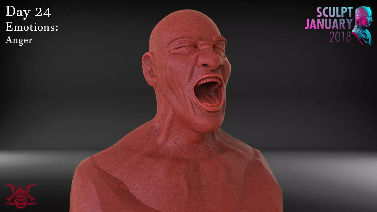 Angry Man Timelapse and Model 3D print model_0