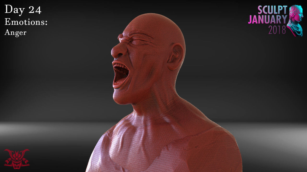 Angry Man Timelapse and Model 3D print model_3