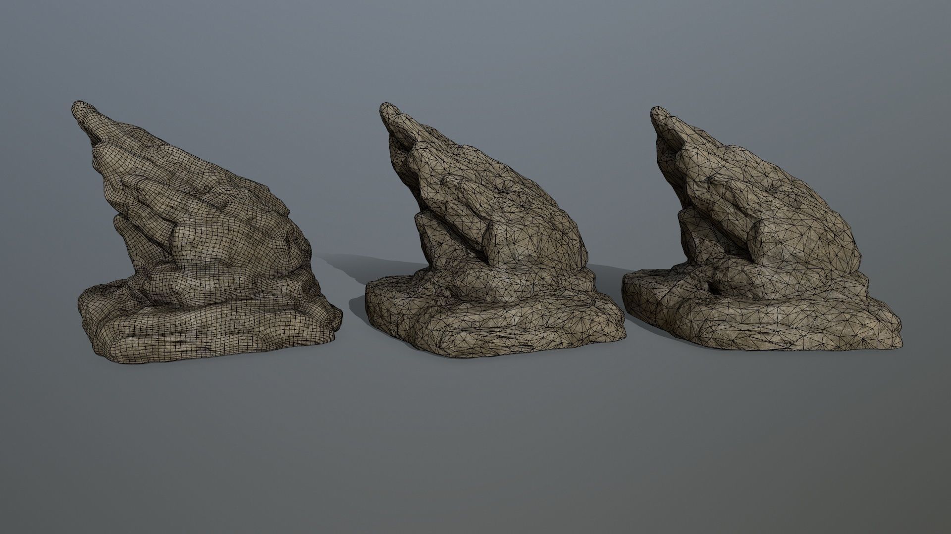 rocks rock Low-poly 3D model_22