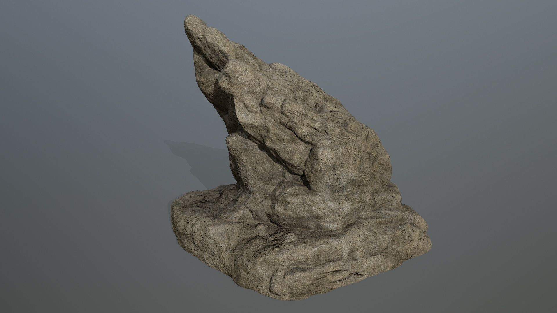 rocks rock Low-poly 3D model_9