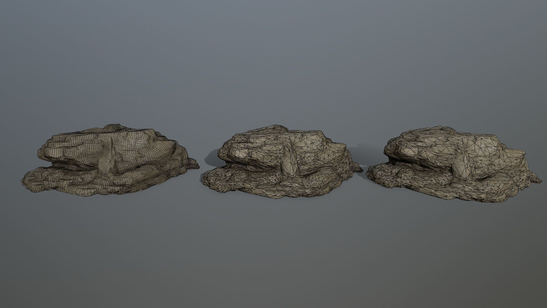 rocks rock Low-poly 3D model_20