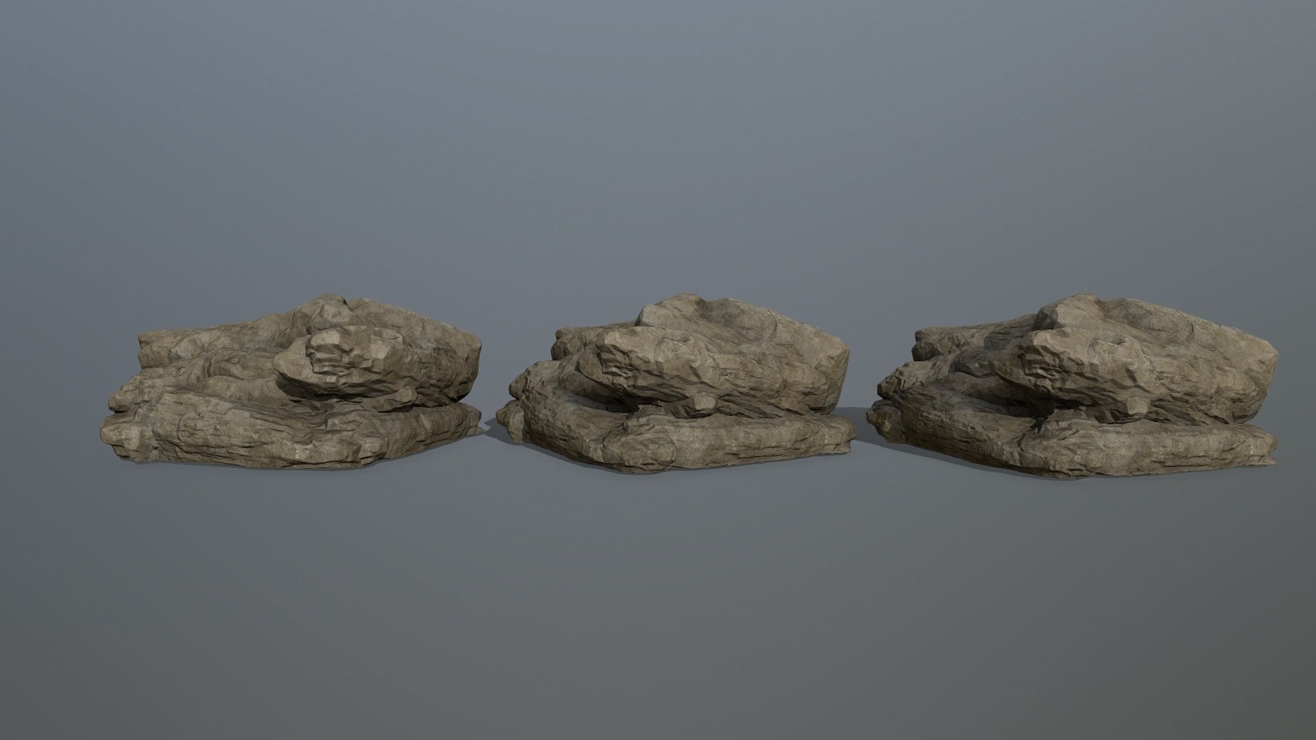 rocks rock Low-poly 3D model_17