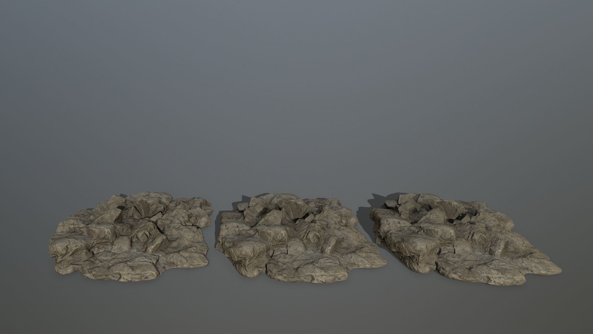 rocks rock Low-poly 3D model_13