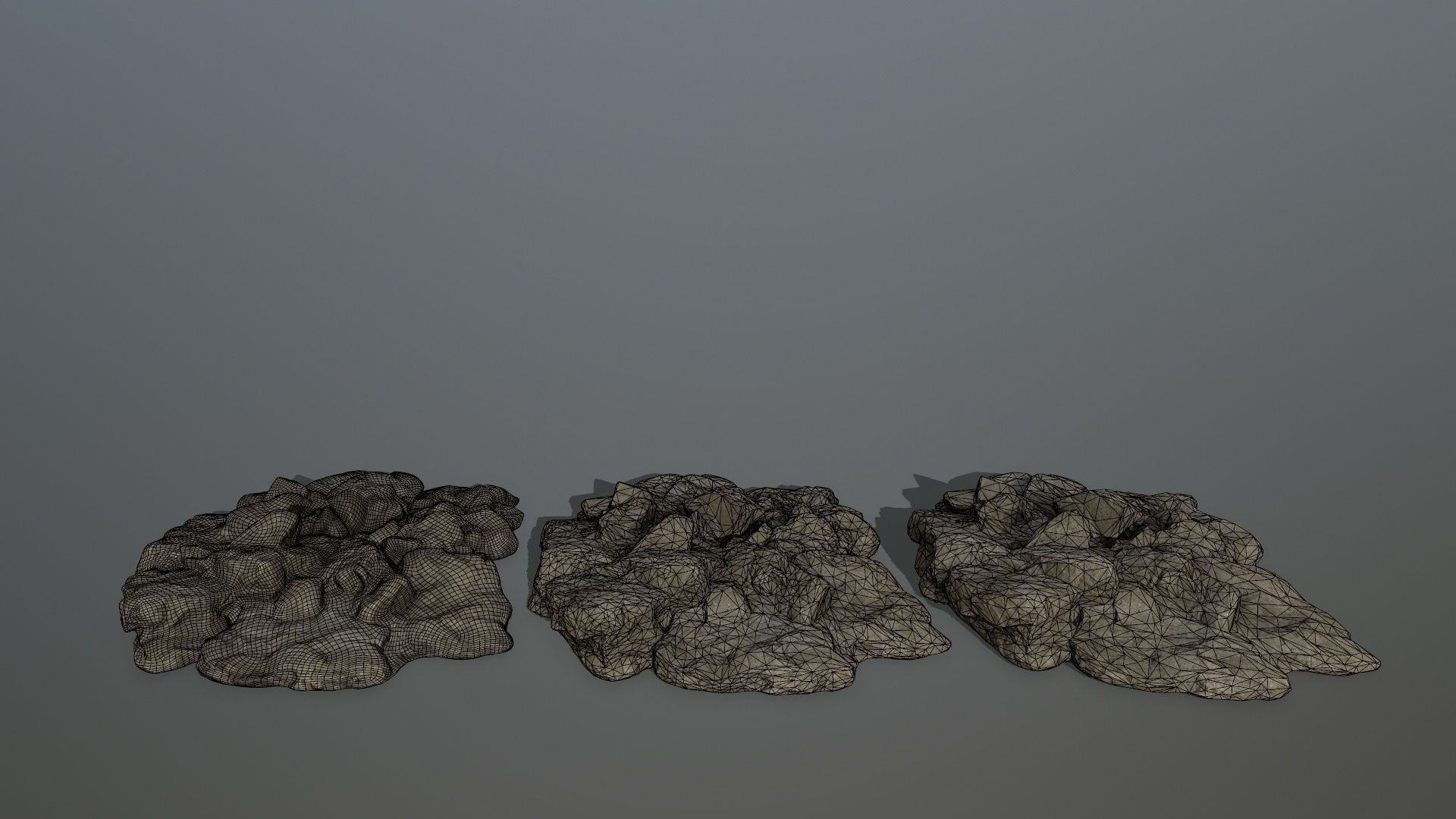 rocks rock Low-poly 3D model_14