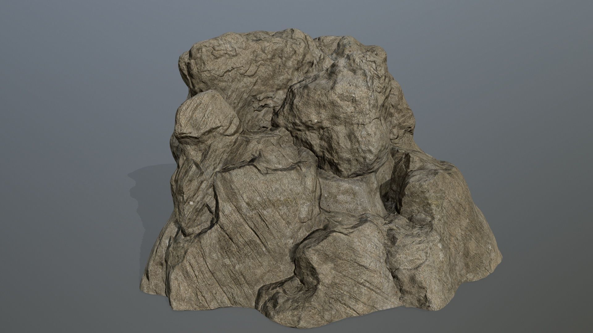 rocks rock Low-poly 3D model_1