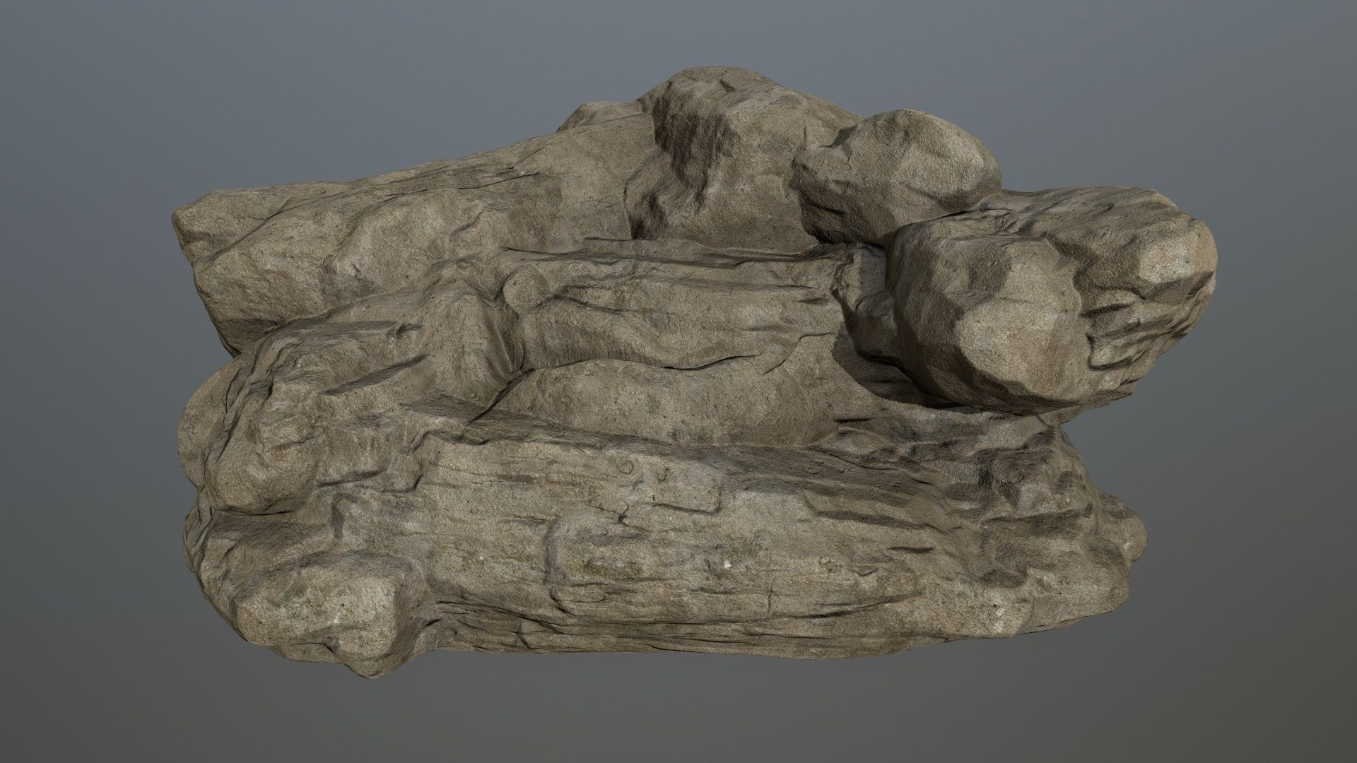 rocks rock Low-poly 3D model_7