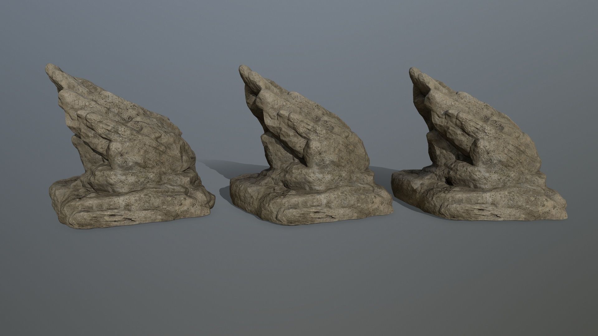 rocks rock Low-poly 3D model_21