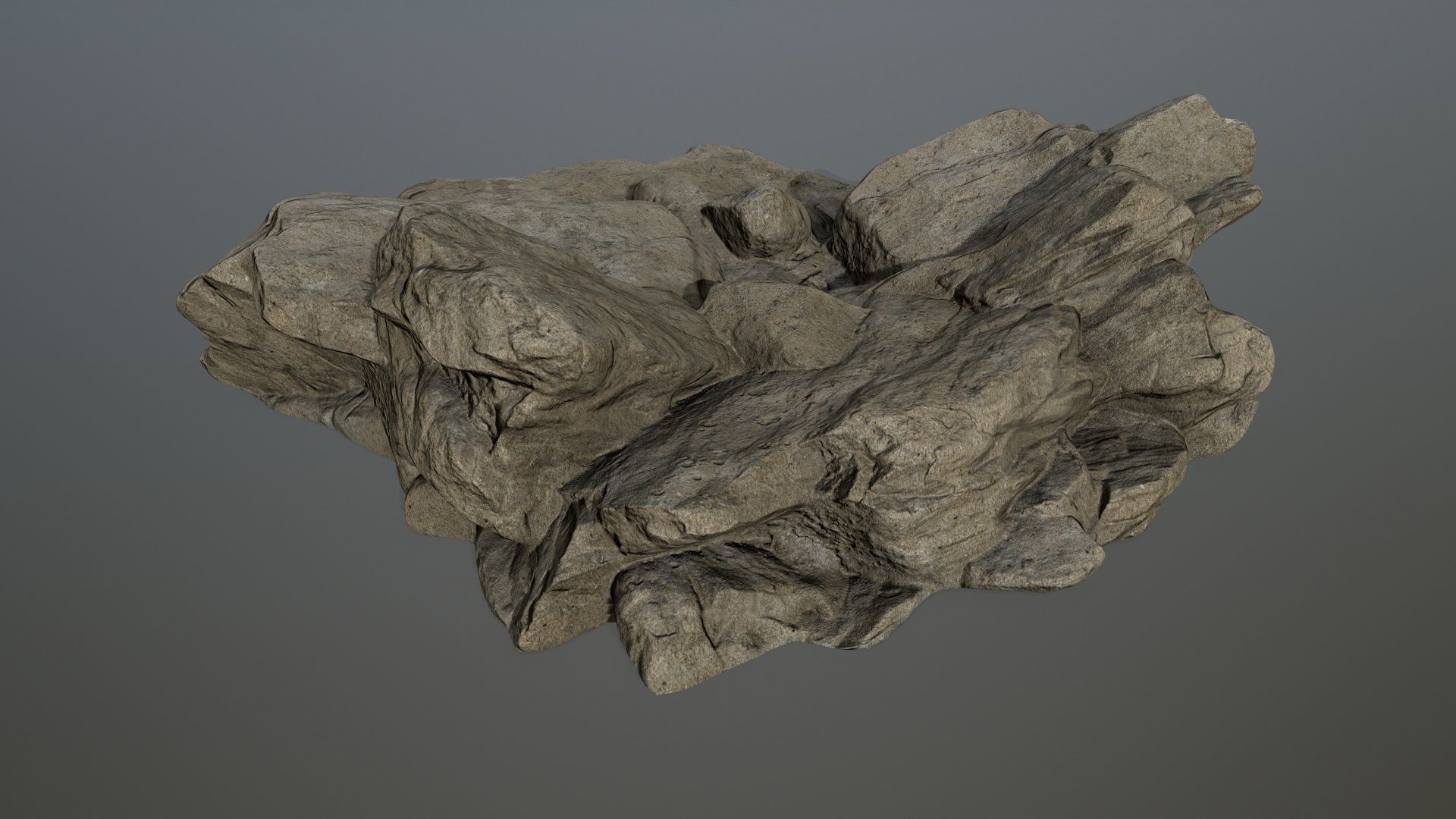 rocks rock Low-poly 3D model_6