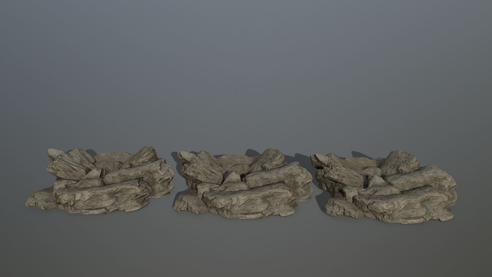 rocks rock Low-poly 3D model_15