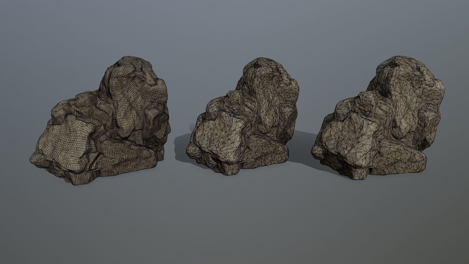 rocks rock Low-poly 3D model_24