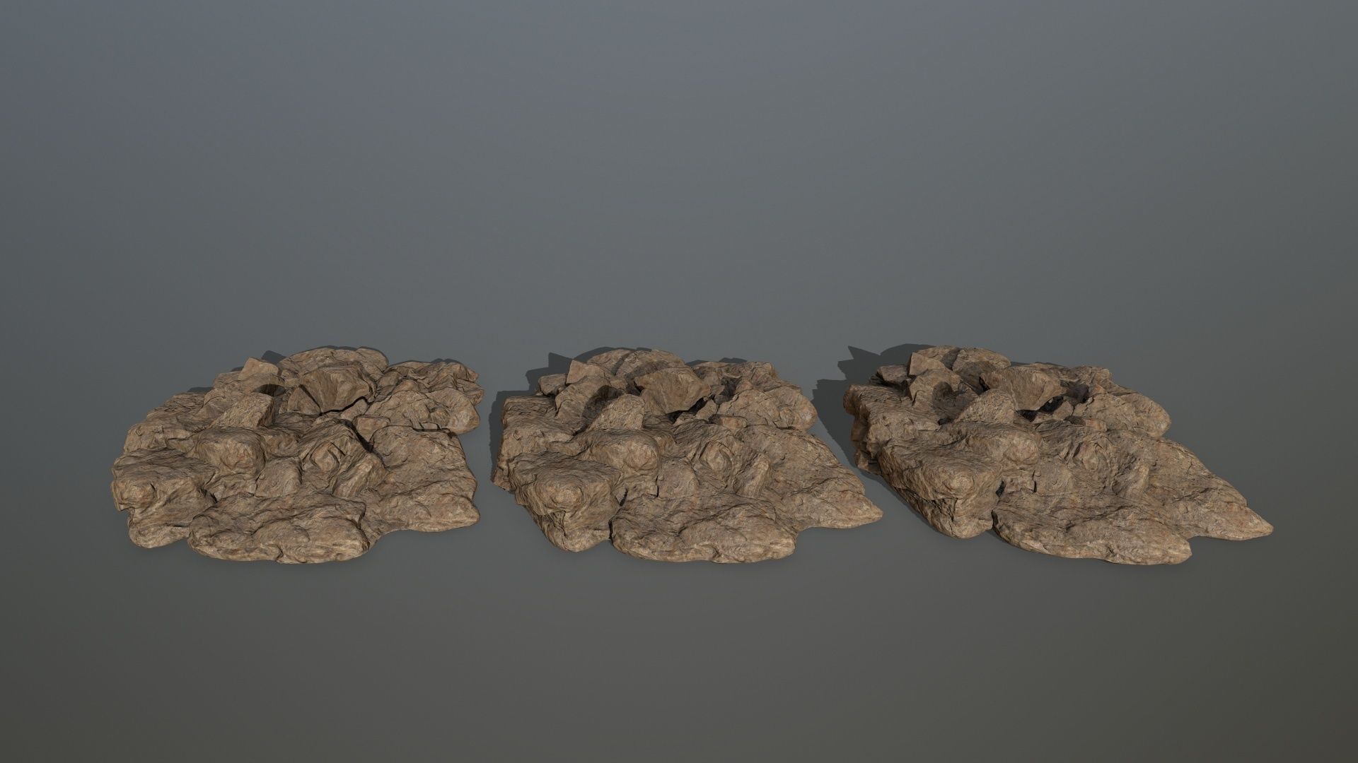 desert rocks Low-poly 3D model_13